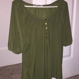Green blouse